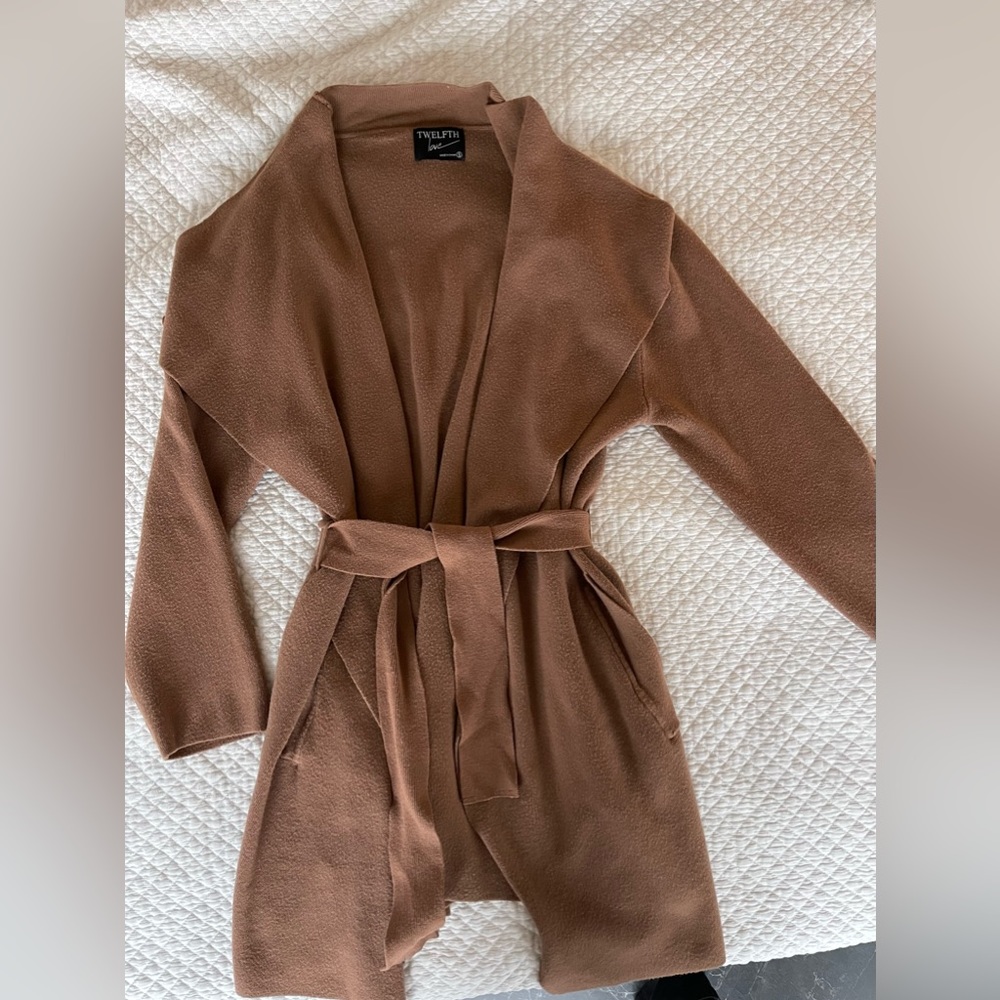 Brown Cozy Oversized Cardigan Coat